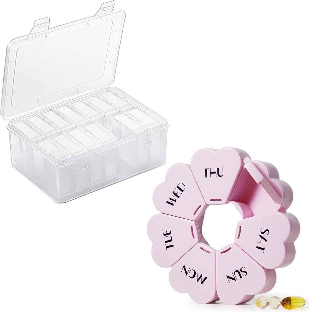 Malzemeler ve Pill Organize Edilmesi için Küçük Plastik Bead Depolama