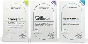 ScimeraMD® AspregaMD 30CT Probiotic + Prebiotic, ScimeraMD® ScimuneMD 30CT Ανοσολογική υποστήριξη και ScimeraMD® Multivitaminerals για Digestive Υγεία, Υποστήριξη ανοσοποιητικού συστήματος και υποστήριξη ευεξίας