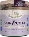Badlands Ranch - Skin & Coat Canine Supplement w/Omega-3 Λιπαρά Οξέα, Οργ. Συστατικά, Αντιοξειδωτικό Τόπερ, Nourish Coat &Paws, Joint, Support Shiny Coat & Healthy Skin by Katherine Heigl (30 Scoops)