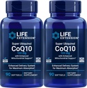 Επέκταση ζωής COQ10 Super Ubiquinol 100mg 90 Count (πακέτο του 2) με ενισχυμένη Μιτοχονδριακή Υποστήριξη