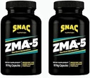 SNAC ZMA-5 Sleep Aid Supplement, Muscle Recovery & Growth, Immune Support, Magnezyum & 5-HTP, Post Workout, Bed ZMA Supplements 180 Count (2 Pack)