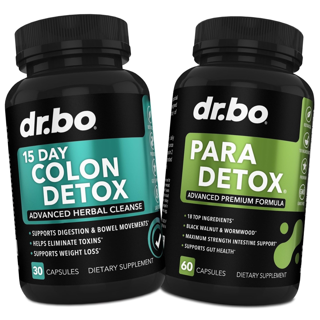 Kolon Cleanser Detox & Intestinal Supplement - 15 Gün Koloni Probiyotik, Wormwood, Black Walnut, Psyllium, Aloe Kompleksi - Bowel Hareketi Stomach Bloating Gut Desteği için Tamamlar