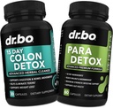 Αποτοξίνωση και συμπλήρωμα εντερικού εντέρου - Χάπια καθαρισμού του εντέρου 15 ημερών με προβιοτικό, Wormwood, Μαύρο Walnut, Psyllium, Aloe Complex - Bowel Movement Συμπληρώματα για Stomach Bloating Gut Support