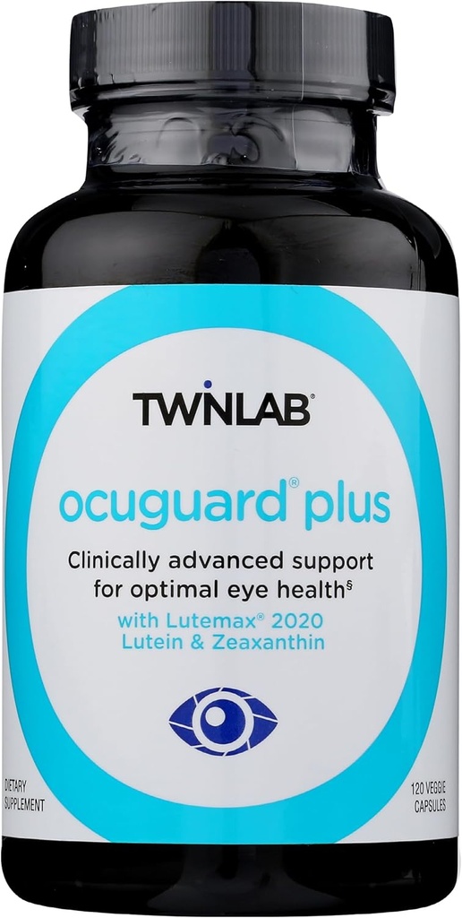 Twinlab Ocuguard Plus - Συμπλήρωμα ματιών με ψευδάργυρο, βιταμίνη Α, C & D - 120 κάψουλες Veggie