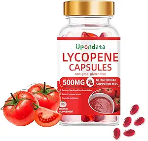 Lycopene Capsules - 500 mg /100 Softgels Doğal Domatesi Organik Kompleksi Formül Supplement - Gluten-Free, Non-GMO (1 Pack)