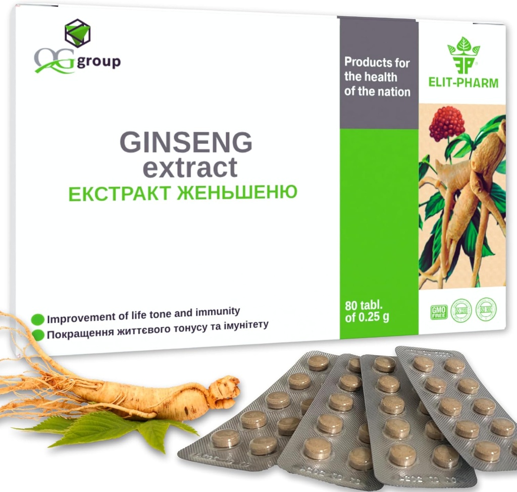 QG grubu Ginsengi & Licorice Root Extract ile C (80 Tablet - 210 mg Her) Erkekler ve Kadınlar için Diyetsel Tamam