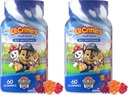 L’il Critters Paw Patrol Gummy Vites Καθημερινή Gummy Multivitamin για παιδιά, βιταμίνη C, D3 για ανοσοποιητική υποστήριξη Cherry, πορτοκαλί και άρωμα βατόμουρο, 60 Gummies (πακέτο των 2)