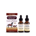 AMBER NATURALZ İç Gold Detox Kit for Dogs, Cats, Birds, Tavşanlar ve Gine Pigs | Liver ve Kidney Health | Liver ve Kidney Functions için Doğal Yardım