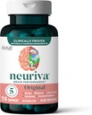 NEURIVA Original Brain Supplement for Memory, Focus & Concentration + Learning & Truth with Klinik olarak Nootropics Phosphatidylserine and Neurotors, Caffeine Free, 75ct Capsules