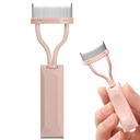 Eyelash Comb Broken, Arc Tasarlanmış Lash Definer Comb Makyaj Mascara Comb Applicator With Cover, Eye Cosmetic Brush Tool (Naked Pink)