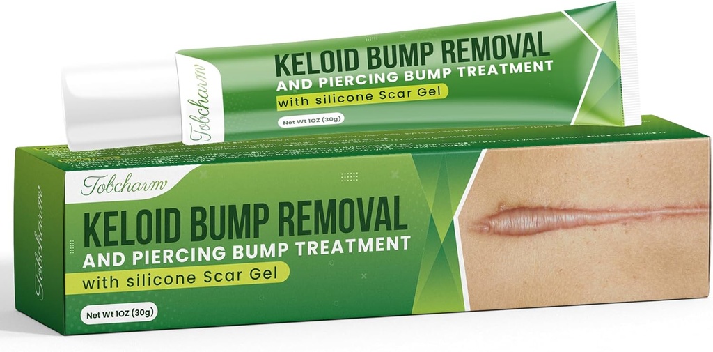 Advanced Keloid Bump Removal Gel: Silikon Keloid Scar Removal Cream for Scars from Leonard, Cerrahi Marks, Acne ve Burns, Keloid Dişler, Face ve Body with Formula 30g