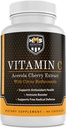 Acerola Cherry και Citrus Bioflavonoids Vitamin C συμπλήρωμα - Υποστηρίζει Αντιοξειδωτική υγεία, ανοσοενισχυτής - Vegan, οργανικά - 90 κάψουλες, 90 ημέρες Suply