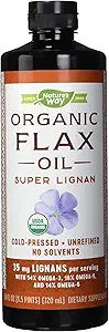 Τρόπος της φύσης Βιολογικό έλαιο flax Super Lignan, 24 FL Ουγγιά (πακέτο των 6)