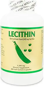 lecithin 300 Soft Galatin Capsules, 1200 Mg