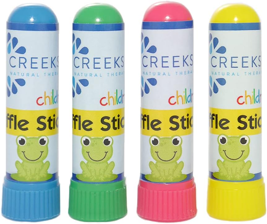 Creekside Naturals Sniffle Sticks, On-The-Go Portable Nasal Inhalers, Pocket-Sized, Aromaterapi with Natural Essential Oils
