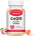 CoQ10 Gummies, 5X Daha İyi Ab Metabolik Enerji ve Antioksit Desteği için Coenzyme Q10, 60 Peach Gummies