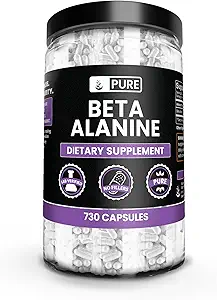 Pure Original Materialss Beta Alanine, (730 Capsules) Her zaman Pure, No Wordss Or Fillers, Lab TY