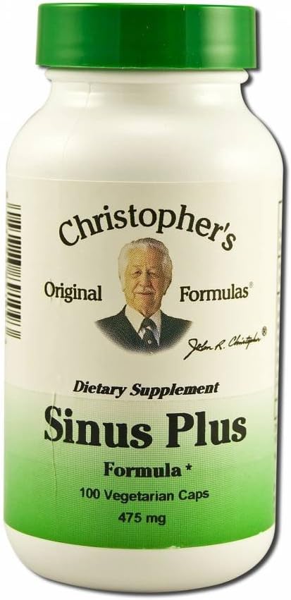 Christopher's Original Formulas Sinus Plus, Κάψουλες Υποστήριξης Sinus, ολόκληρο βοτανικό συνεργιστικό μείγμα, 100 κόμης