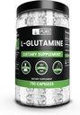 Pure Original Materialss L-Glutamine (730 Capsules) No Magnezyum Or Rice Fillers, Always Pure, Lab