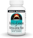 Source Naturals Acetyl L- Καρνιτίνη & Αλφα- Λιποϊκό οξύ, για Κυτταρική Ζωτικότητα*, 650mg - 60 δισκία
