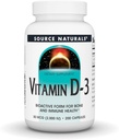 Source Naturals Vitamin D-3, Bioaktif Form for Bone & Immune Health*, 2000 IU - 200 Capsules