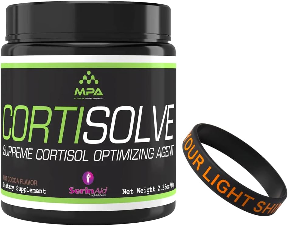 MPA Supps CortiSolve - Yüksek Cortisol, Motivate ve Support You - 28 Servisler - Hot Cocoa