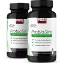 Force Factor ProbioSlim Probiotic Supplement για γυναίκες και άνδρες με προβιοτικά και εκχύλισμα πράσινου τσαγιού, μείωση αερίου, Bloating, δυσκοιλιότητα, υποστήριξη Digestive και Gut Health, 120 κάψουλες (2-Pack)