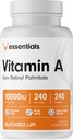 Bucked Up Vitamin A 10000IU Per Service, Essentials (240 Hizmet, 240 Softgels)