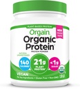 Orgain Organic Vegan Protein Powder, Natural Unsweetened - 21g of Plant Protein, 4g Prebiotic Fiber, Low Net Carbs, No Lactose Ingredients, No Added Sugar, Non-GMO, For Shakes & Smoothies, 1.59 lb