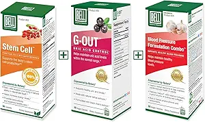 Bell Bundle – Healthy Blood Pressure Support, Stem Cell Supplements, & G-Out Uric Acid Cleanse – 25 Years Around The World, Sold Directly by The Manufacturer