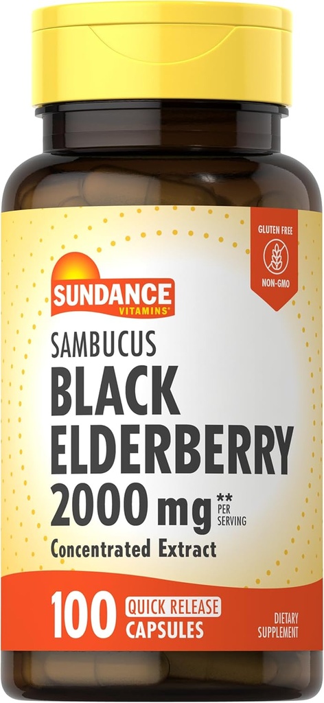 Sundance Sambucus Κάψουλες Black Elderberry 