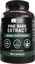PURE ORIGINAL INGREDIENTS Pine Bark Ekstraksiyon (365 Capsules) Magnezyum Or Rice Fill