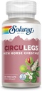 SOLARAY CircuLegs with Horse Chestnut Extract, Gotu Kola, Butcher's Broom, and More, Κυκλοφορία και Vein Υποστήριξη για υγιή πόδια, 60-Day εγγύηση, Εργαστήριο Επαληθευμένο (30 Serv, 60 VegCaps)