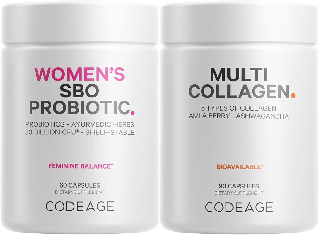 Codeage Multi Collage Protein Capses & Probiotics for Women Bundle 