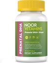 Noor Vitamins Halal Prenatal Vitaminler DHA ve Folic Asit, Essential Vitaminler, Ginger to Soothe Mom's Stomach, Iron, Softgels, Prenatal Vitaminler / Gecikmeden Önce (Ay Supply)