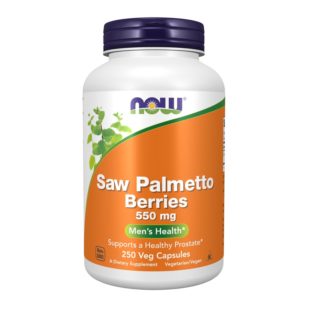Şimdi Gıdalar Tamamlıyor, Saw Palmettoges (Serenoa repens) 550 mg, Men's Health*, 250 Veg Capsules