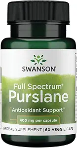 Swanson Full Spectrum Purslane 400 Milligrams 60 Veg Capsules