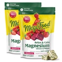 MegaFood Relax + Calm Magnezyum Supplement - Yumuşak Chews with Magnezyum Citrate & Malate for Heart Health, Muscle Ger & More - Vegetarian - Strawberry Flavor - 30 Chews per Pack (2 Pack)