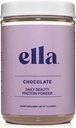 Ella Chocolate Collagen protein Tozu Kadınlar için - Günlük Güzellik Protein Tozu Grass-Fed Collagen Peptides - Non-GMO, Gluten-Free, No Yapay Sweeteners - 20 Servisler