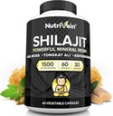 Erkekler ve Kadınlar için Plastik Saf Himalaya Shilajit - 1500 mg - 60 Capsules- Güçlü Askı İrlandalı Deniz Moss, Tongkat Ali ve Ashwagandha - Vitality, Clarity, & Performance
