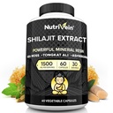 Erkekler ve Kadınlar için Plastik Saf Himalaya Shilajit - 1500 mg - 60 Capsules- Güçlü Askı İrlandalı Deniz Moss, Tongkat Ali ve Ashwagandha - Vitality, Clarity, & Performance
