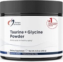 Sağlık Taurin + Glycine Toz için Tasarımlar - Sağlıklı Ağlama için Amino Asitler - Destek Hücreleri, Metabolik & Kalp Sağlığı - Non-GMO Unflavored Amino Asit Toz (250 g)