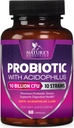 Hizmet başına 60 milyar CFU - 10 Strains + Prebiyotik - Digestive Health, Gut & Immune Support - Supports Occasional Constipation, Gas & Bloating for Women & Men Raf Stable - 60 Capsules