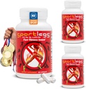SPORTLEGS Fast Fitness Boost Pre Workout for Men and Women, Lactic Acid Supplement, Sports Endurance Yakıt, Endurance Supplements for Runners - NSF Sport, 120-Capsule Şişe, 3 Paket