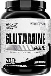 Nutrex Research L-Glutamine Toz - 200 Hizmet - Pure Unflavored, Non-GMO & Gluten Free