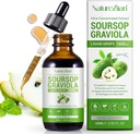 Soursop Graviola Liquid Drops - Soursop Bitters - Soursop Leaves Ekstraksiyon - Doğal Antioksi - Hücre Destek & Rejenerasyon - Immune Boost - Relax - Liver ve Sleep (1)