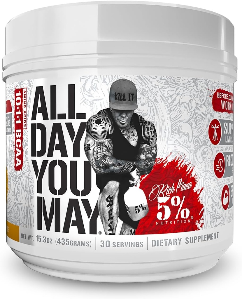 5% Διατροφή πλούσια Piana AllDayYouMay BCAA Powder 