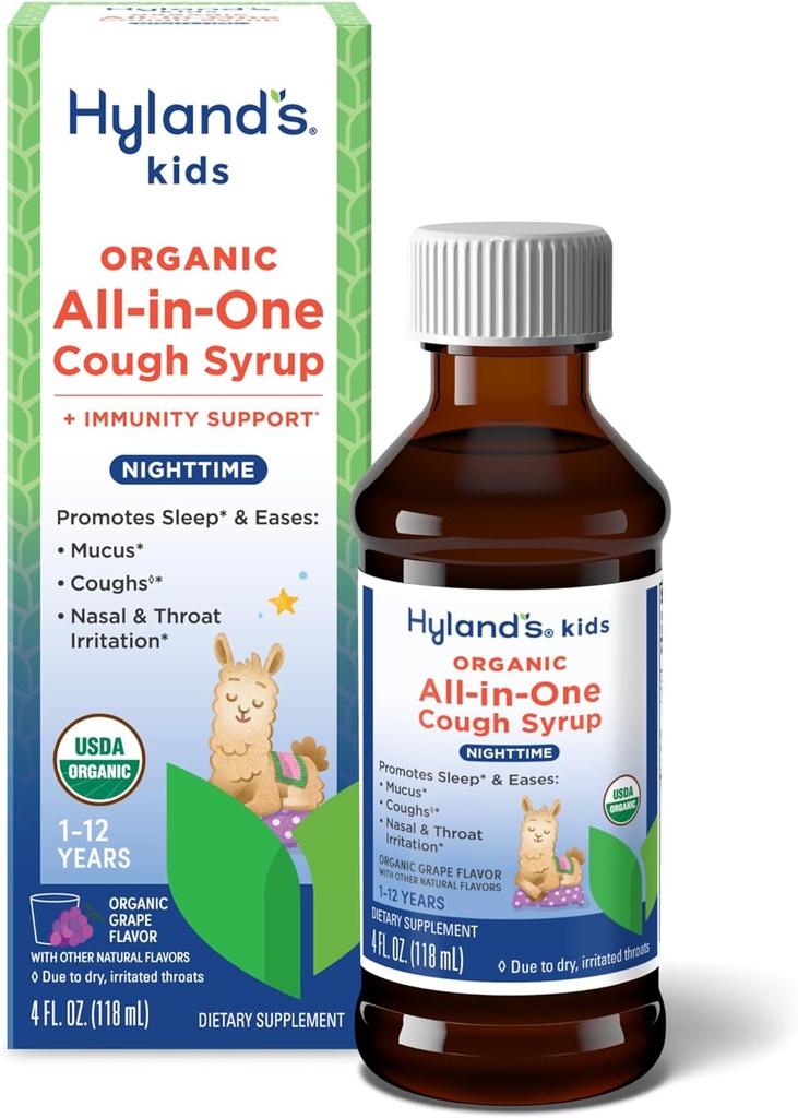 Hyland's Kids All in One Cough Syrup Nighttime - Grape