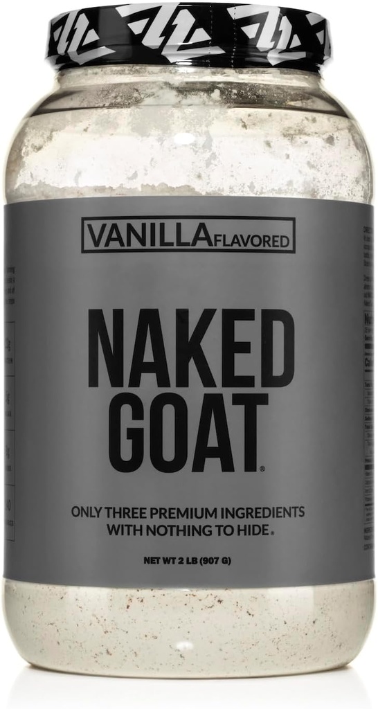 NAKED Goat Vanilla proteini Toz - Pasture Fed Goat Whey Protein Tozu Küçük Yaşamlardan - Sadece 3 Malzemeler - GMO Free, Soy Free - All Natural - 23 Grams of Protein - 25 Hizmet