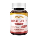 Lovita Royal Jelly 333 mg, 3:1 Yoğunluk, 20 mg 10HDA, Natural Source Super Food, Supports Skin Health & Energy Production, 60 Capsules